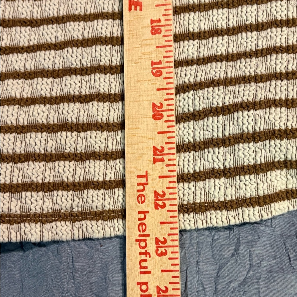 Show Me Your Mumu Sweater striped brown and white Comfy Cozy oversized soft - Picture 9 of 12